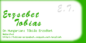 erzsebet tobias business card